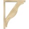 Ekena Millwork Funston Block Rough Sawn Bracket w/ Offset Brace, Douglas Fir, 4"W x 26"D x 34"H BKT0402X26X34FST05RDF - alternate 2